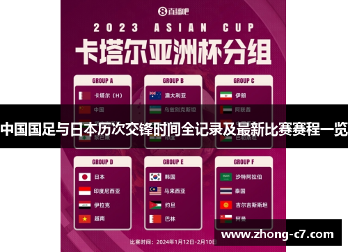 中国国足与日本历次交锋时间全记录及最新比赛赛程一览